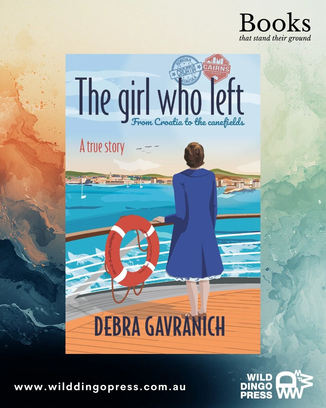 Books that stand their ground.

The Girl Who Left 🚢🌾
From Croatia to the Canefields
by Debra Gavranich

At eighteen, Marija agrees to a proxy marriage with a man she has never met &mdash; a sugarcane farmer in Far North Queensland.

Leaving behind 
