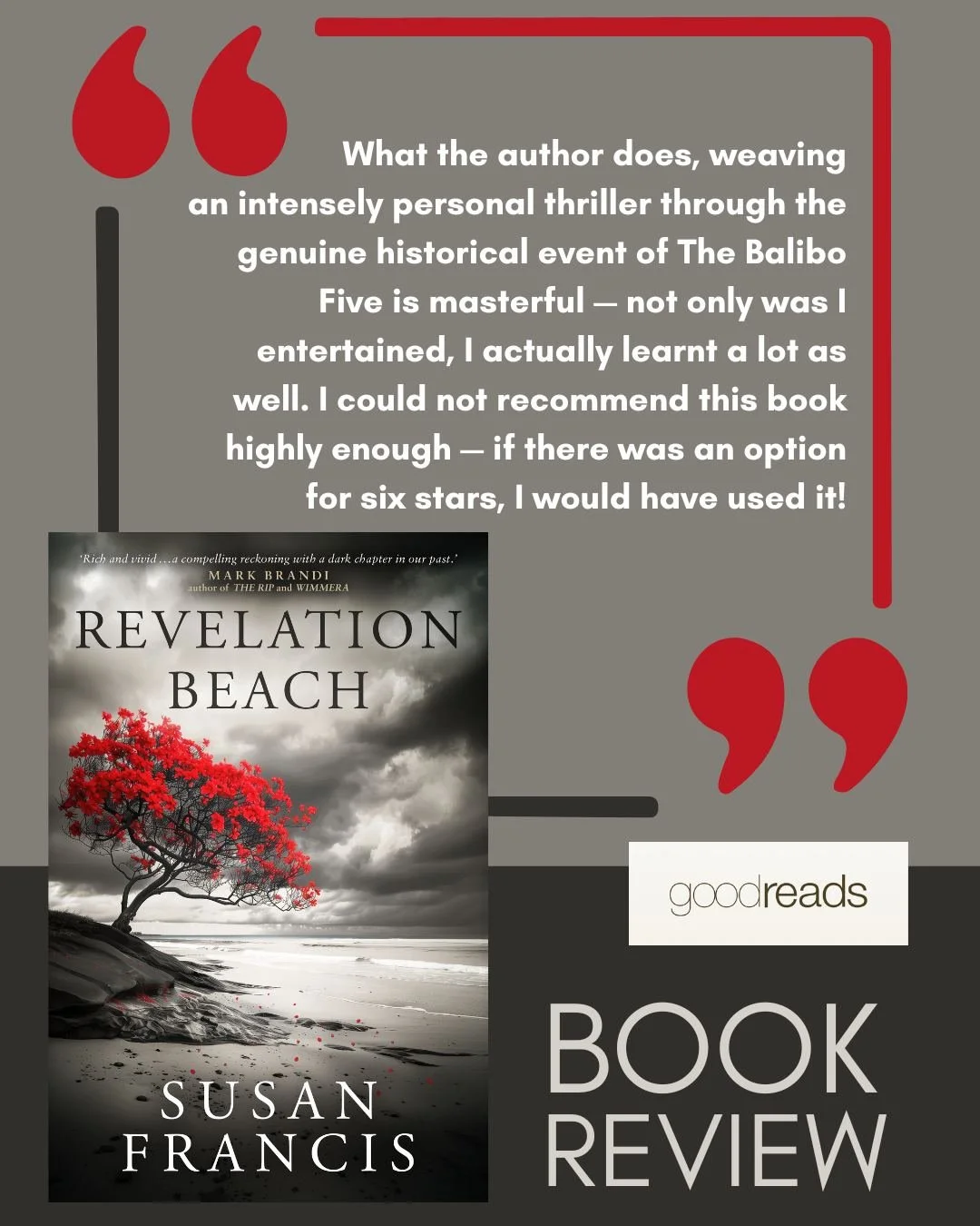 ⭐️⭐️⭐️⭐️⭐️ (And apparently six if Goodreads would allow it&hellip;)

We love a thoughtful review &mdash; and this one made our day.

&ldquo;What can I say about this amazing book&hellip; you ARE going to want to get in on the ground floor on this one