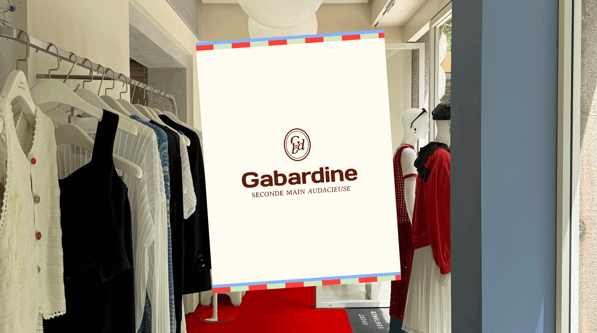 Identité visuelle et logo à Bordeaux pour une marque de mode de seconde main premium