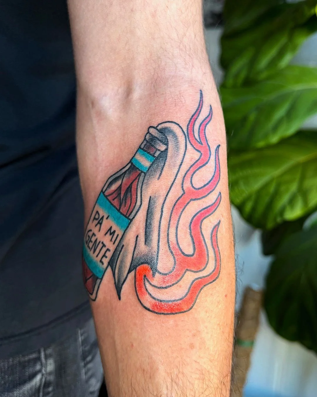 A custom first tattoo for the winner of the @homohalloweendenver silent auction. I had so much fun working on this piece to better fit the area. I'd love to design more custom pieces. Reach out through email, dm or text to book a consultation. Hecho 