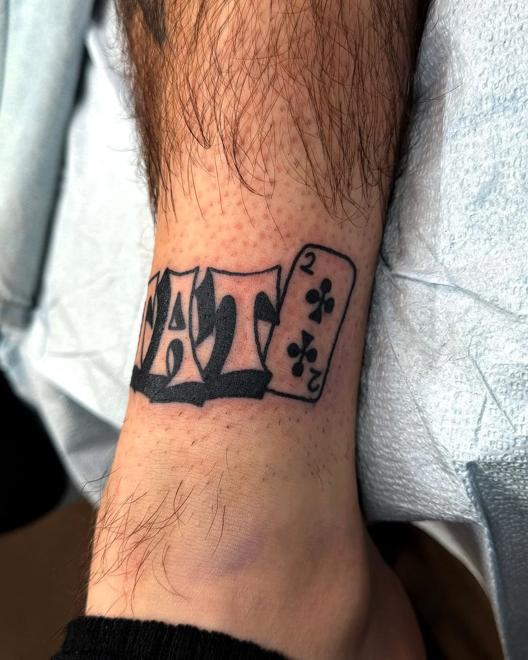 Custom TAT 2 on the homie 812_tattoos as part of a trade. Appreciate the love and trust dude. Hecho con mucho amor en @luckyrosedenver