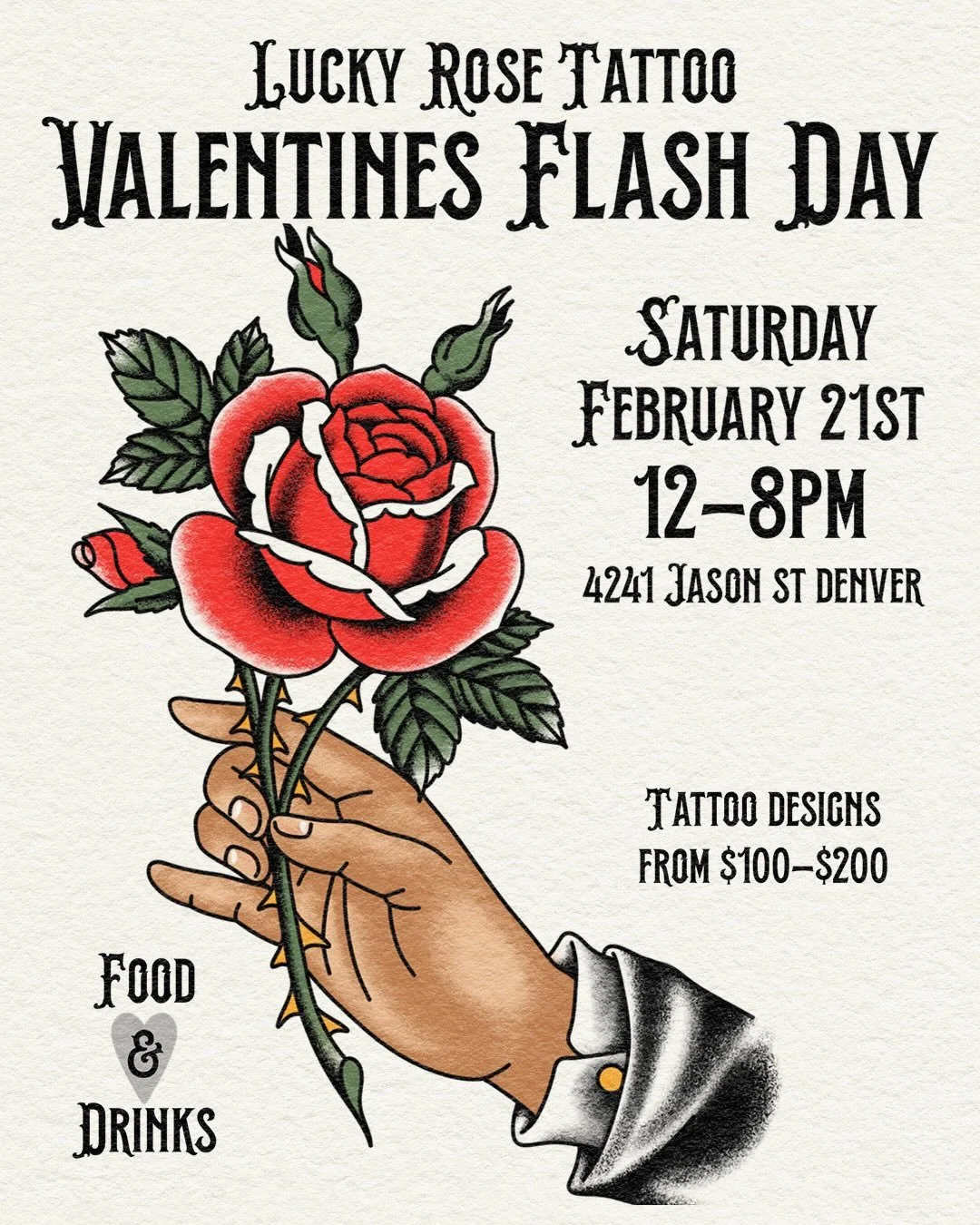 VALENTINES DAY FLASH PART 2. Got some fresh new pieces along with the pieces I did last weekend. We will be going from noon until 8pm. First come first serve with other designs available as well. Come hang with us at the shop if you missed out on las