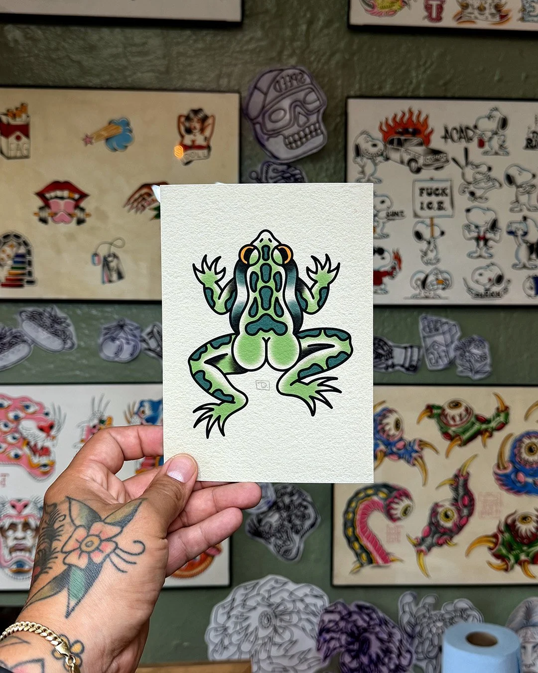 Cheeked Frog Print