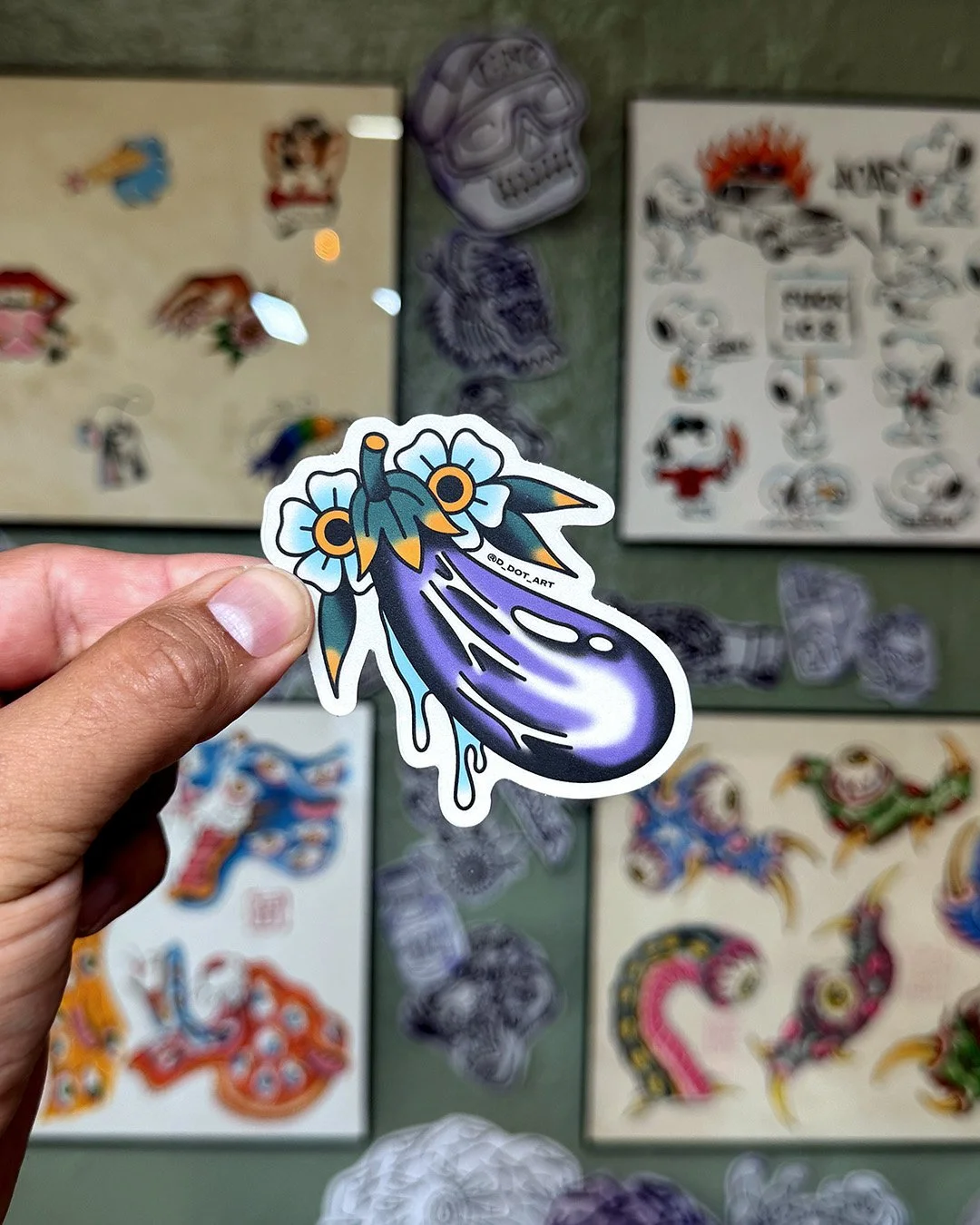 Eggplant Sticker