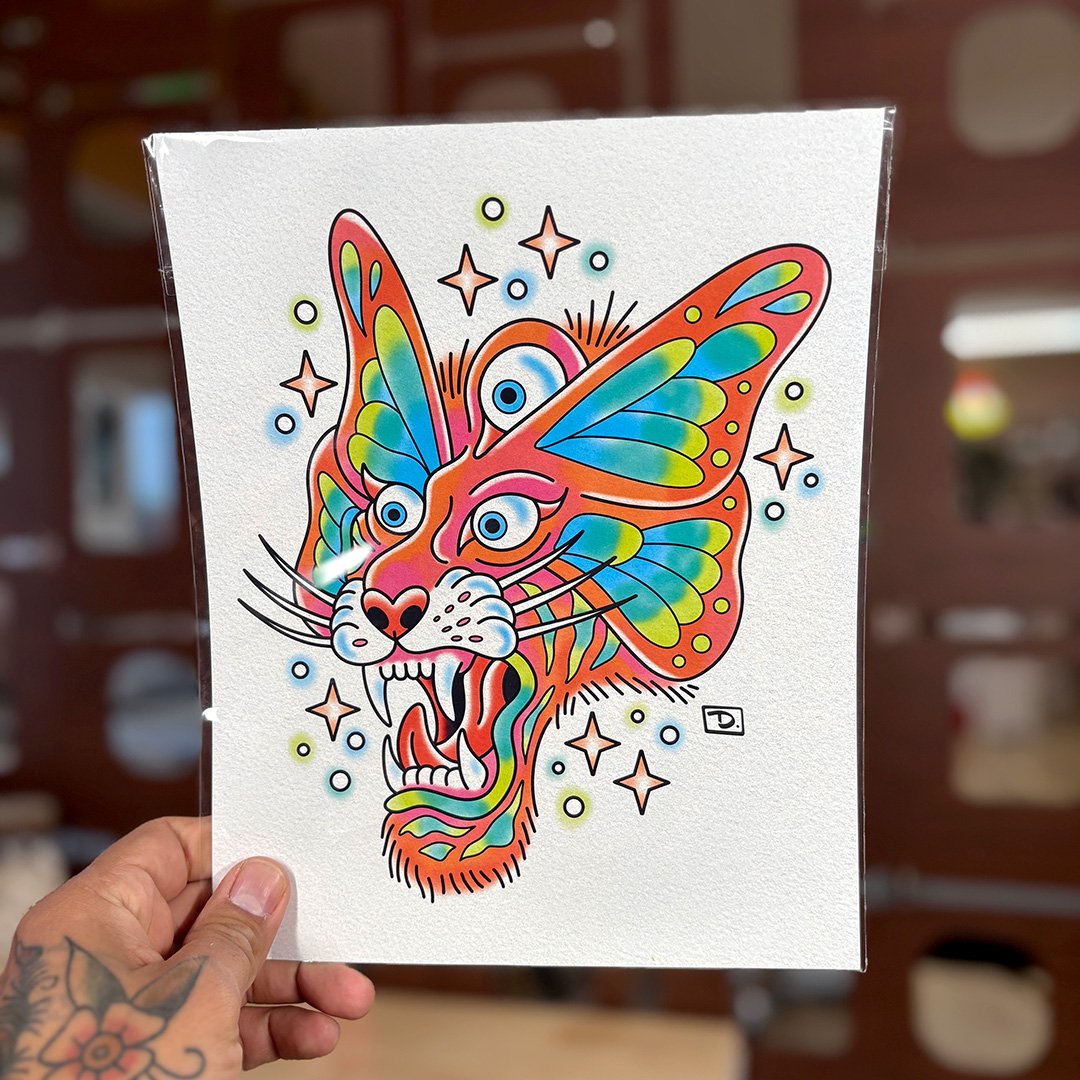 Tiger Butterfly Print