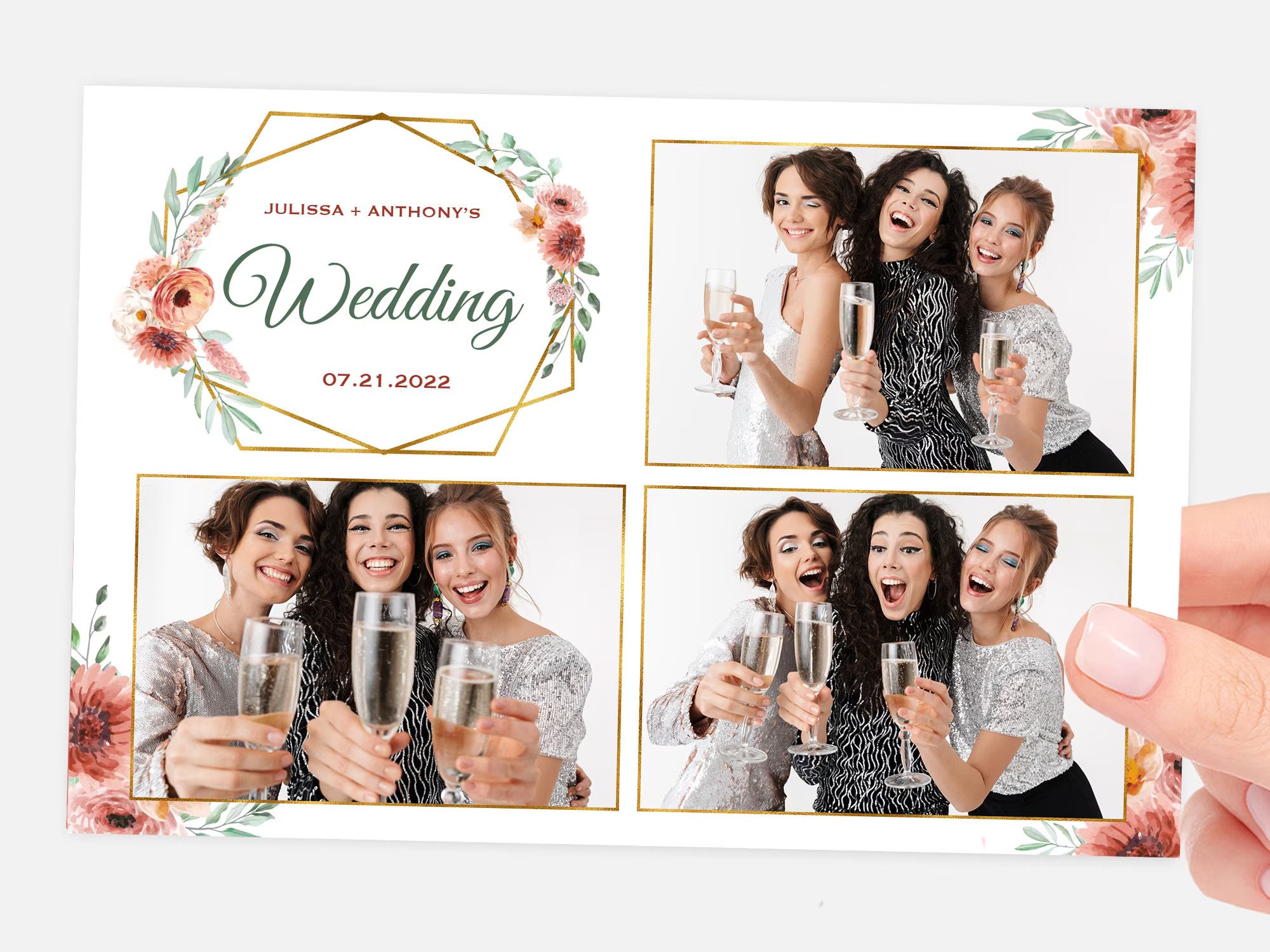 Wedding Card | Picture-Perfect Memories | Insta Photo Booth