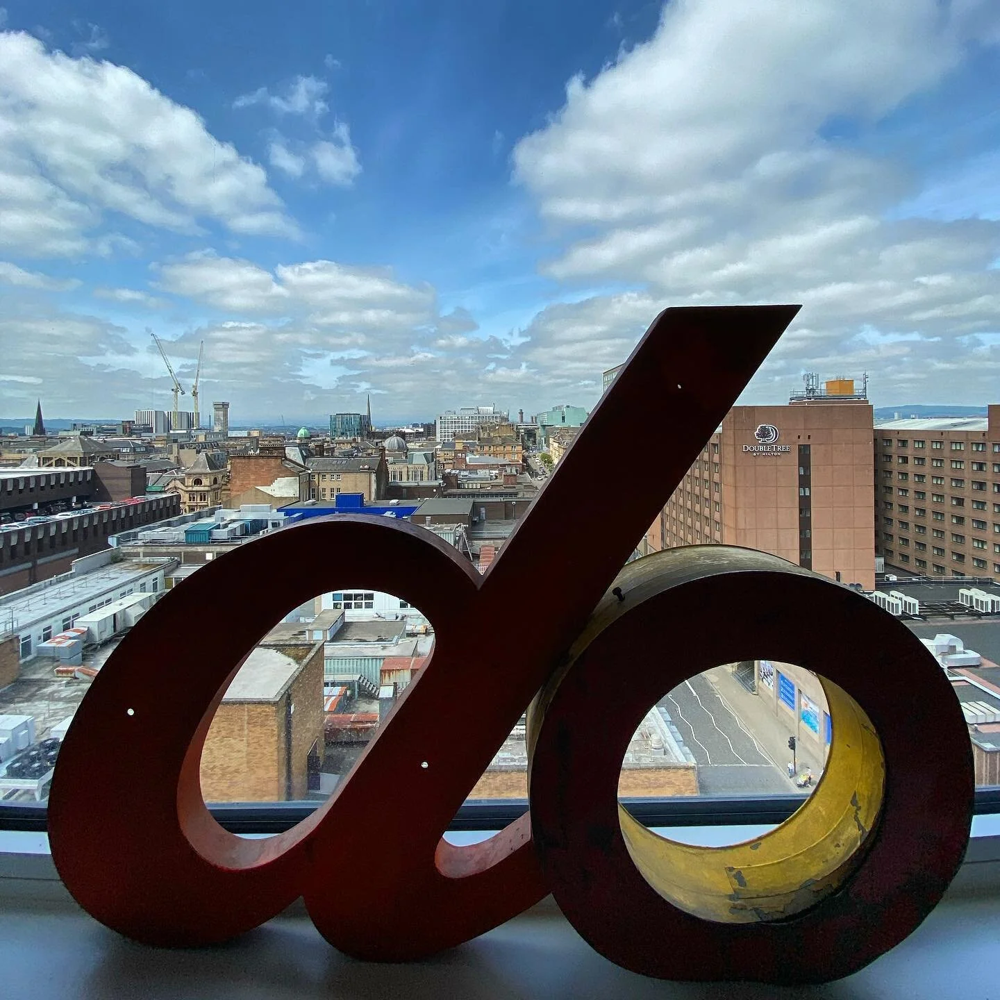 Studio 10.10 &hellip; Our new window on the city #doarchitecturestudio #doarchitecture #savoytower #workclockwise @workclockwise @workclockwiseglasgow