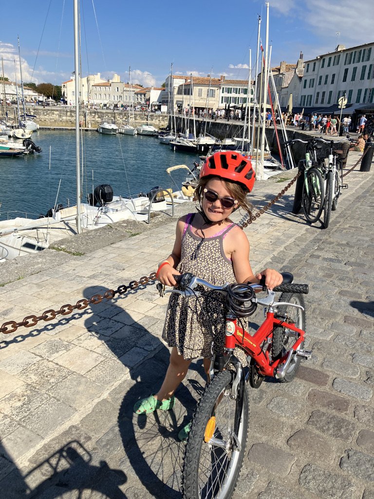 Ile de Re how to bridge young children to distance cycle touring The Distance to travel with kids