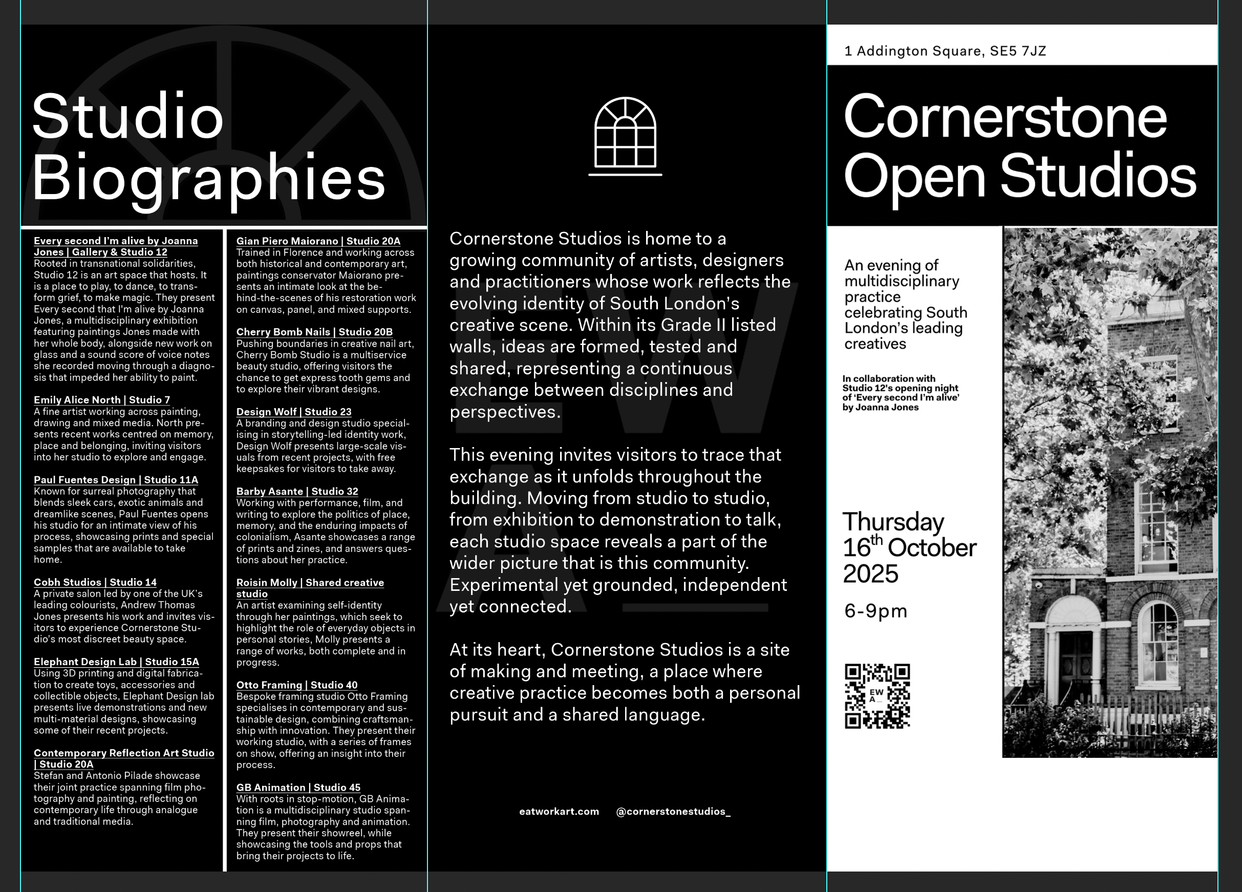 Eat Work Art Brochure Design