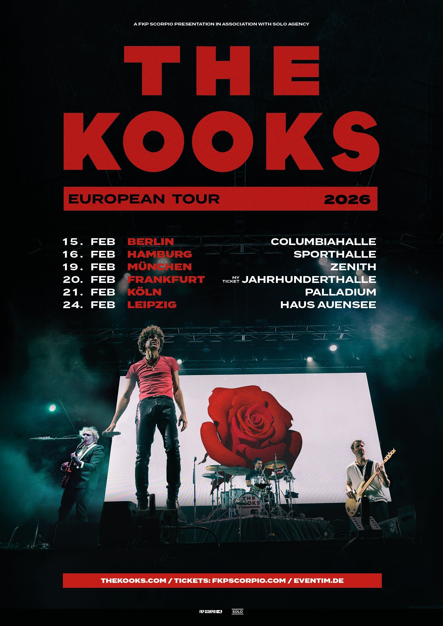 The Kooks Tour Poster