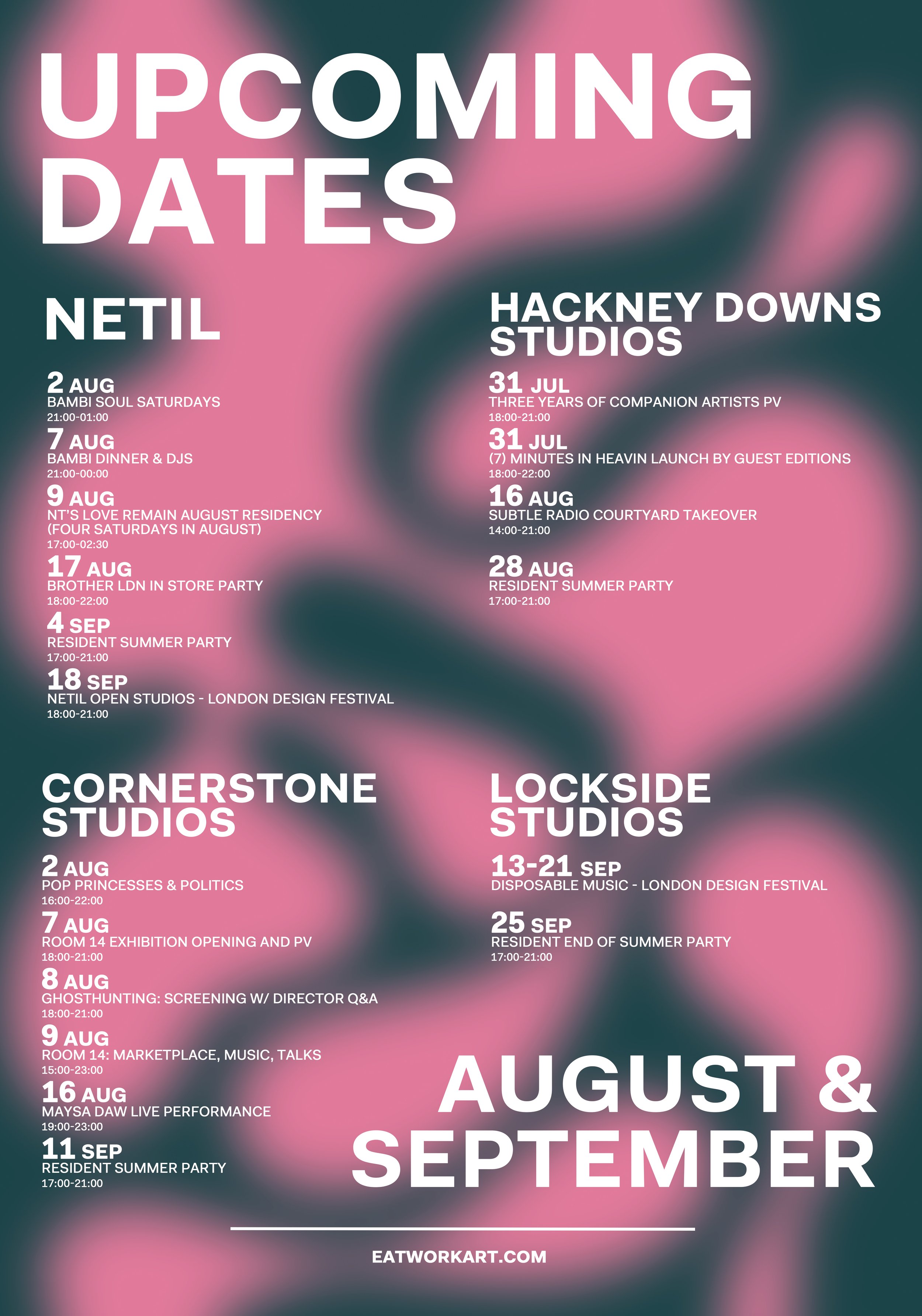 Eat Work Art Poster Design