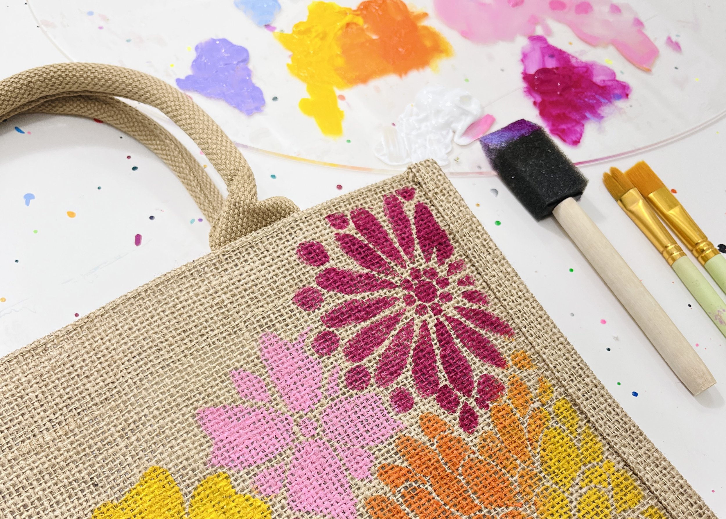 Paint Your Own Tote Bag! Patio Event - Burst of Butterflies