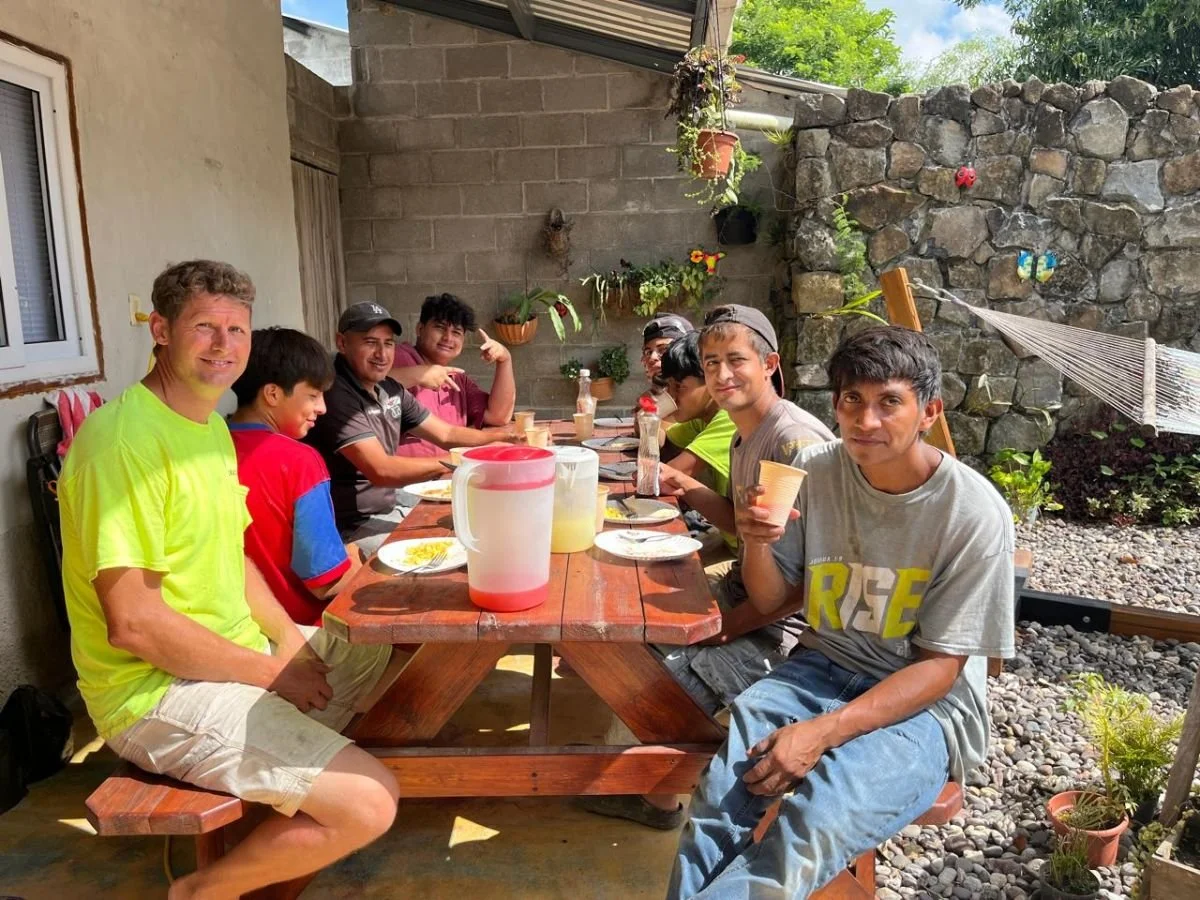The last few months we have had a bunch of projects we were working on, and we had a few extra guys working with us. Thursday morning devotions were full, with around 10 guys, and we had some good conversations. In showing my appreciation, Vivien and