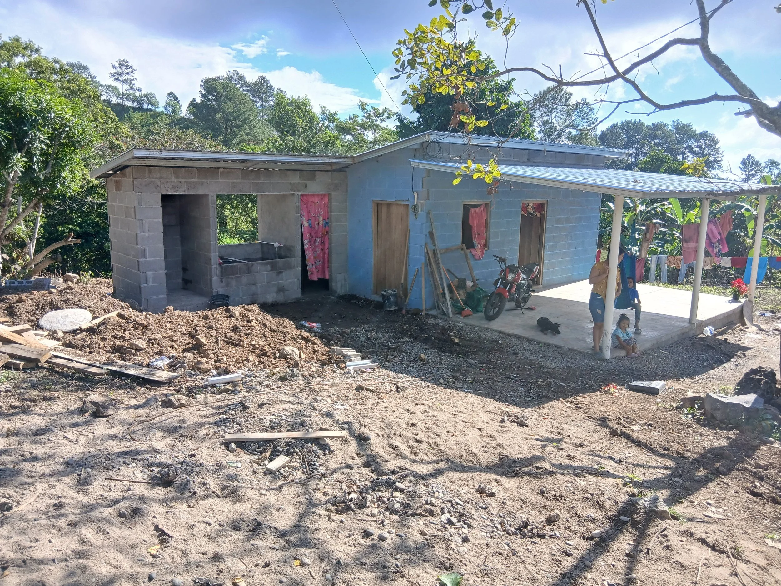 In October Bob and Sandy were able to build a house with two teams from America that they lead. After they left, we worked on building a bathroom and wash station for them. (12/27/25)