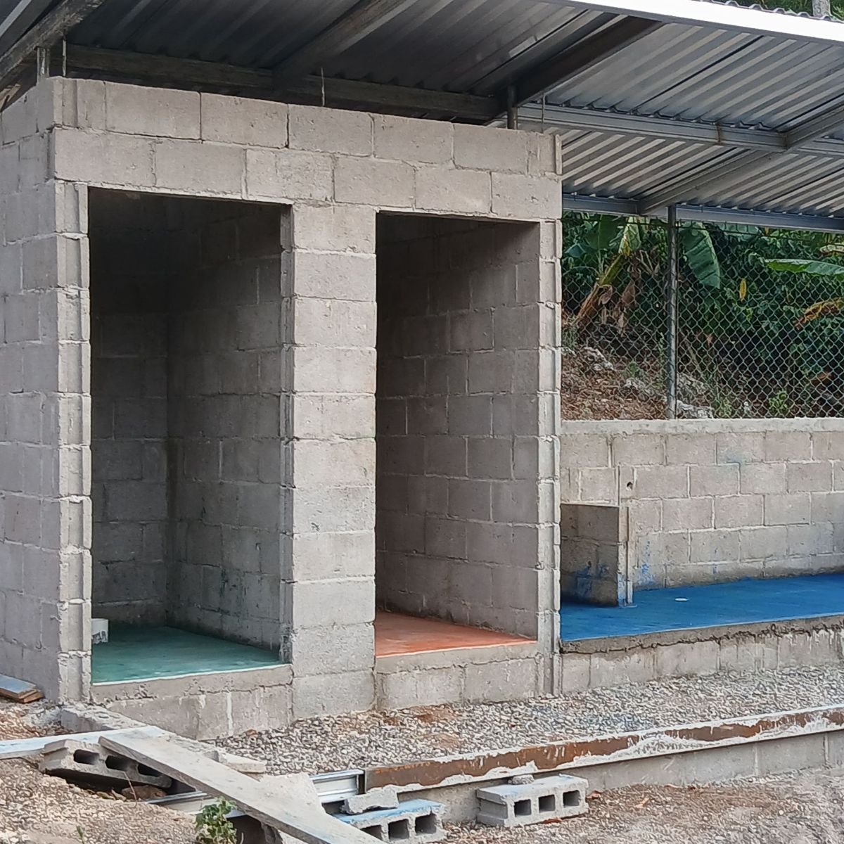 The guys continue to work on the bathrooms for the area. (5/10/25)