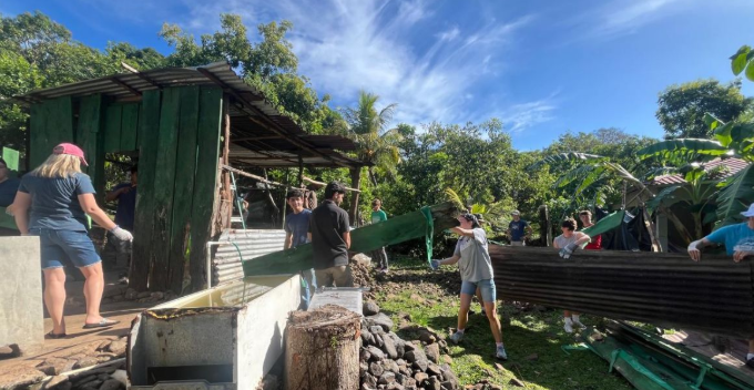 Jeff Swope came along with Providence Church and helped start to build a new house for a family in the sponsorship program. Our team here is working to complete it. Thank you Jeff for raising the money needed to build the house! (7/6/26)