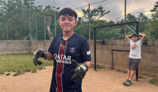 Zack and Katie gave a donation to improve the soccer field. We were able to build larger goals and buy goalie gloves. The guys have been enjoying the upgrade! (8/2/26)