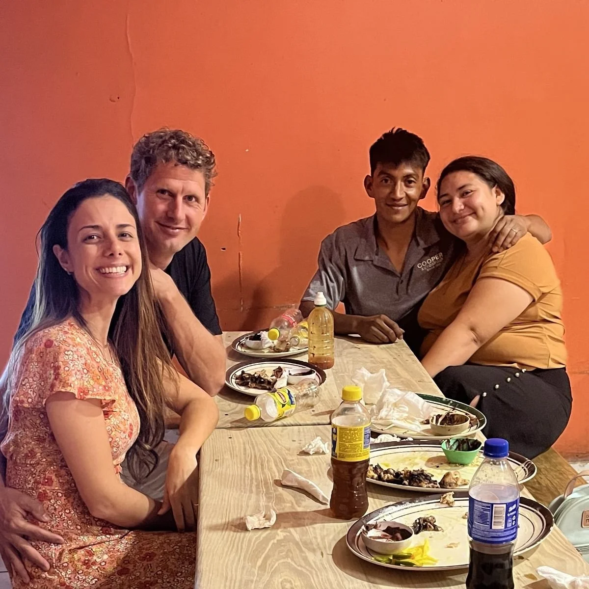 Graciela and David wanted to celebrate their first year of marriage with us. We went out to eat at one of David's favorite restaurants. We had a good time enjoying the evening and talking about married life. (6/1/26)