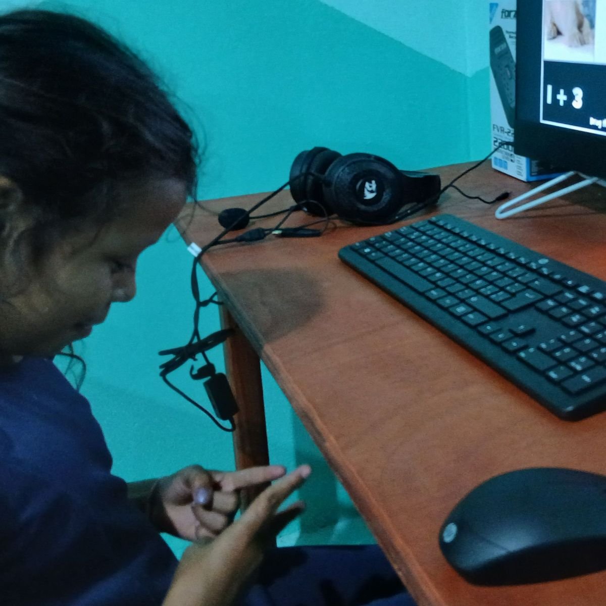 Everyone is still in the learning phase with the computers, moving the mouse and keypad. Sometimes it can take a while for them to just move the mouse and click where they are supposed to go. (5/10/25)