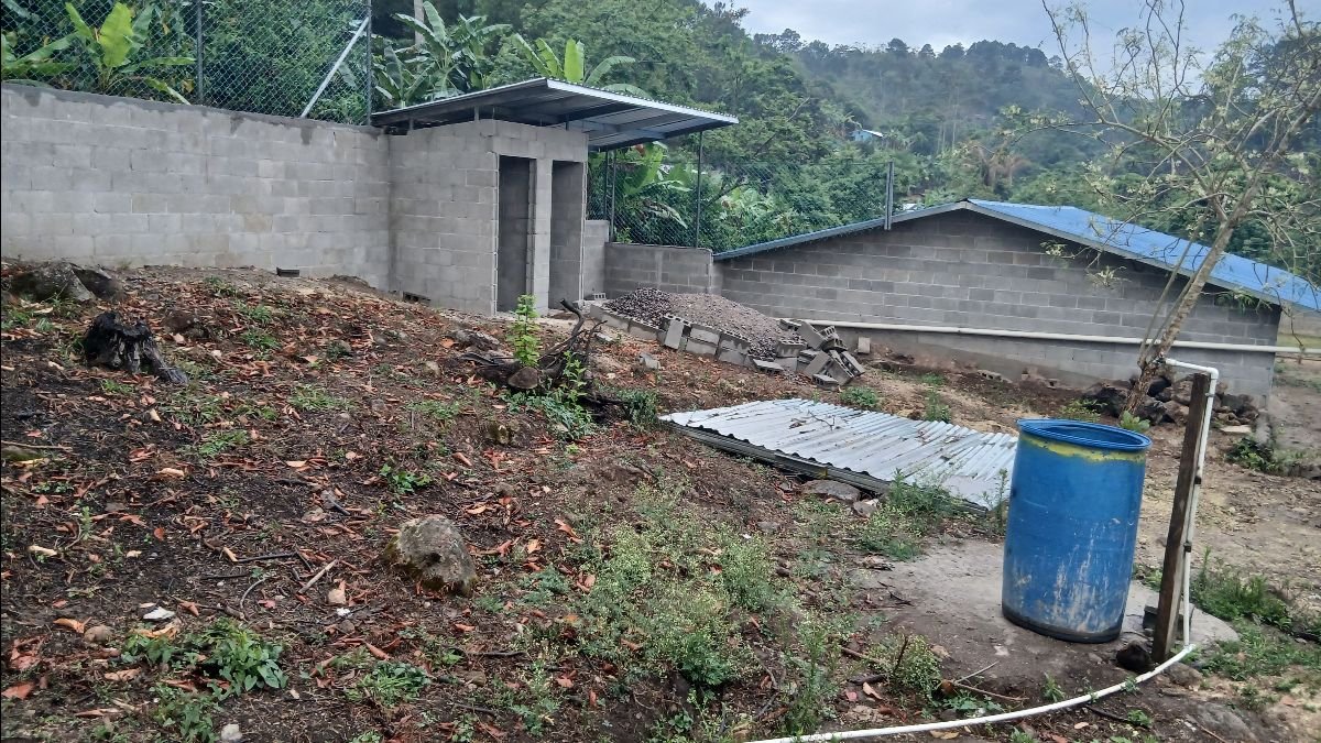 ...worked on the bathrooms in that area, and put up some more fence around the property. (4/26/25)