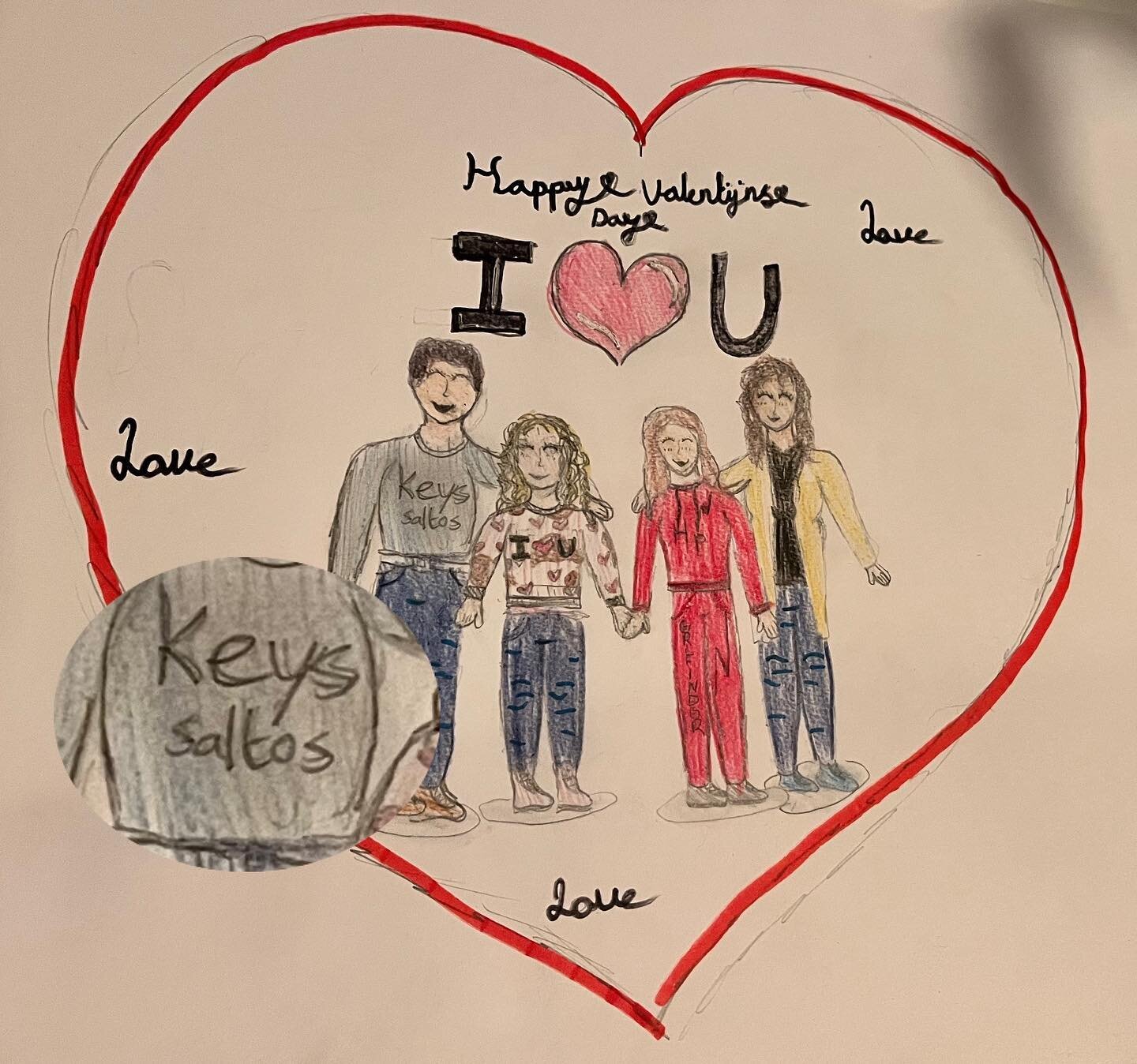 We know we&rsquo;re a little late to the Valentine&rsquo;s-party but we still wanted to share this brilliant piece of art made by Medi&rsquo;s daughter. 🖼️ We love the &lsquo;SALTO KS&rsquo; detail on Medi&rsquo;s jumper, she is a true Brick-to-be (