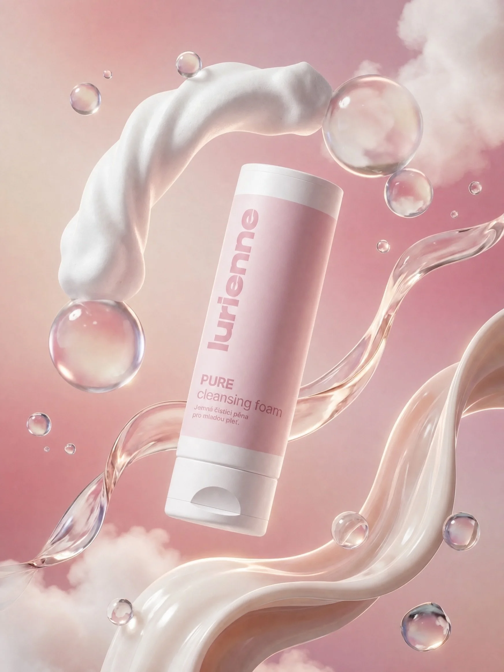 Skincare pro dvan&aacute;ctilet&eacute; holky obvykle vypad&aacute; buď přili&scaron; dětinsky, nebo je moc l&eacute;k&aacute;rensk&aacute;. Lurienne jsem vytvořila branding a packaging , kter&yacute; je něco mezi t&iacute;m. Růžov&aacute;, ale ne dě