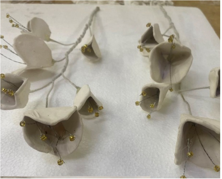 Handmade Buckram Flowers