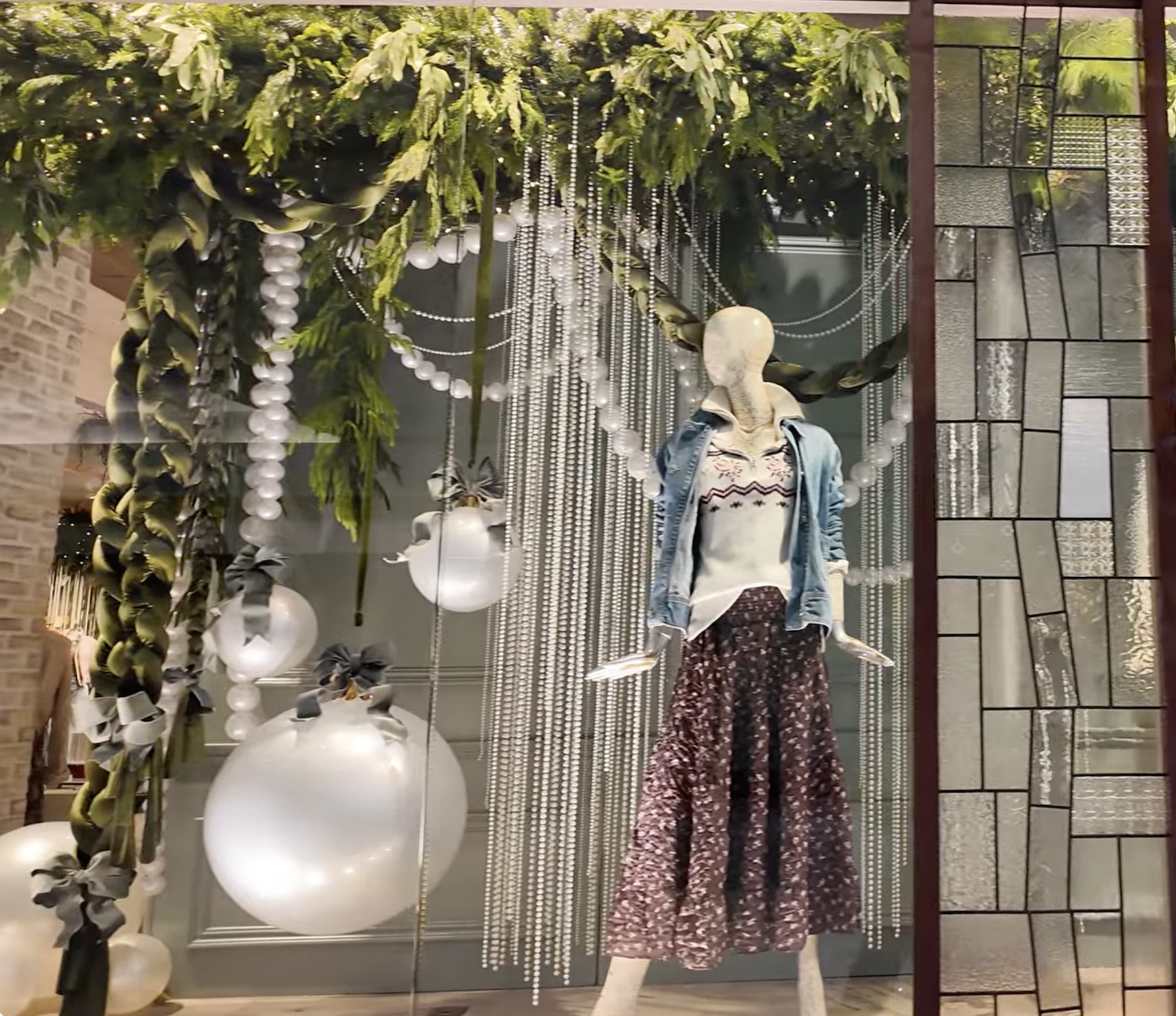 Holiday Greenery for Visual Merchandising