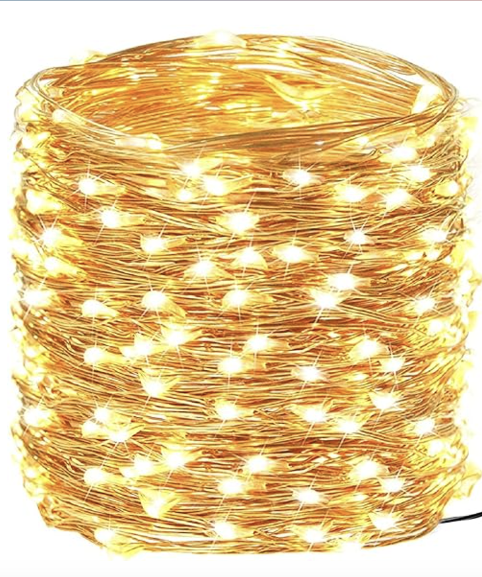 100,000 Feet of Warm White LED Fairy Lights on Copper Wire -Holiday