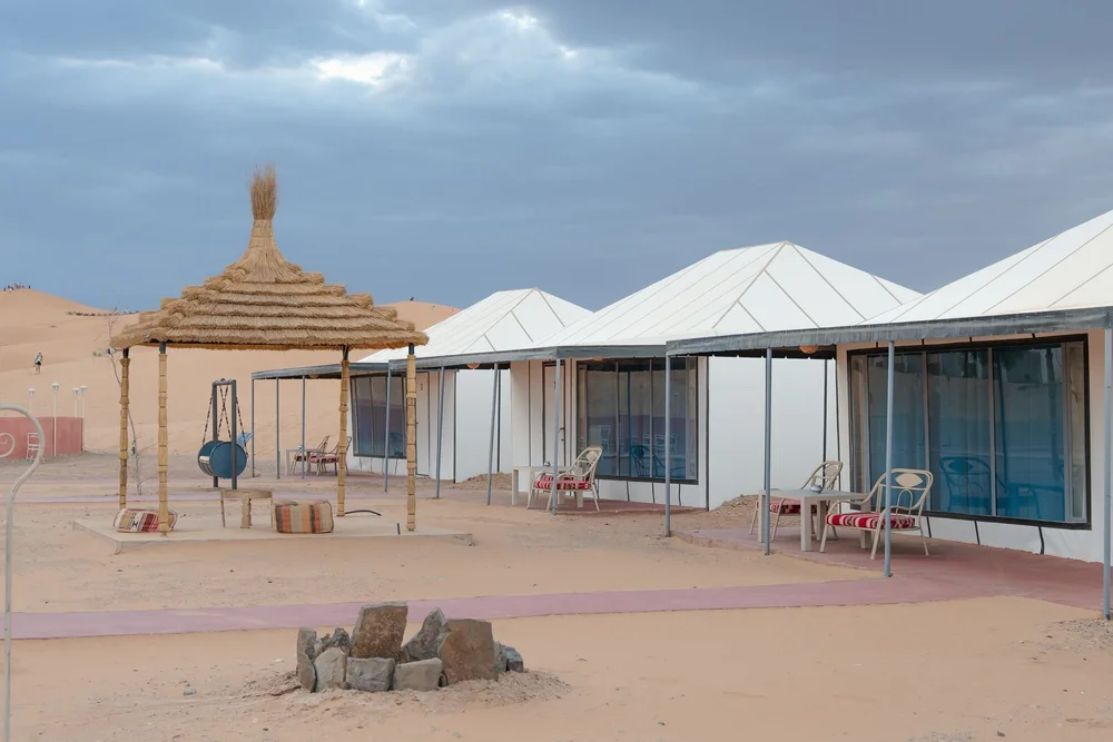 Desert camp tents