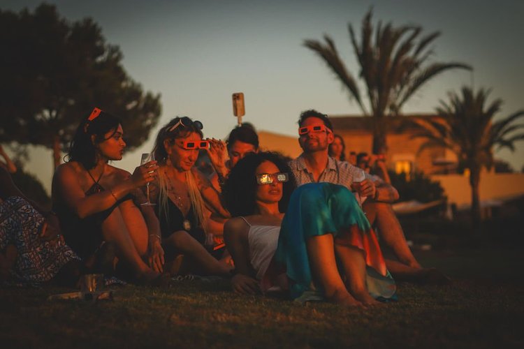 Golden hour with the crew