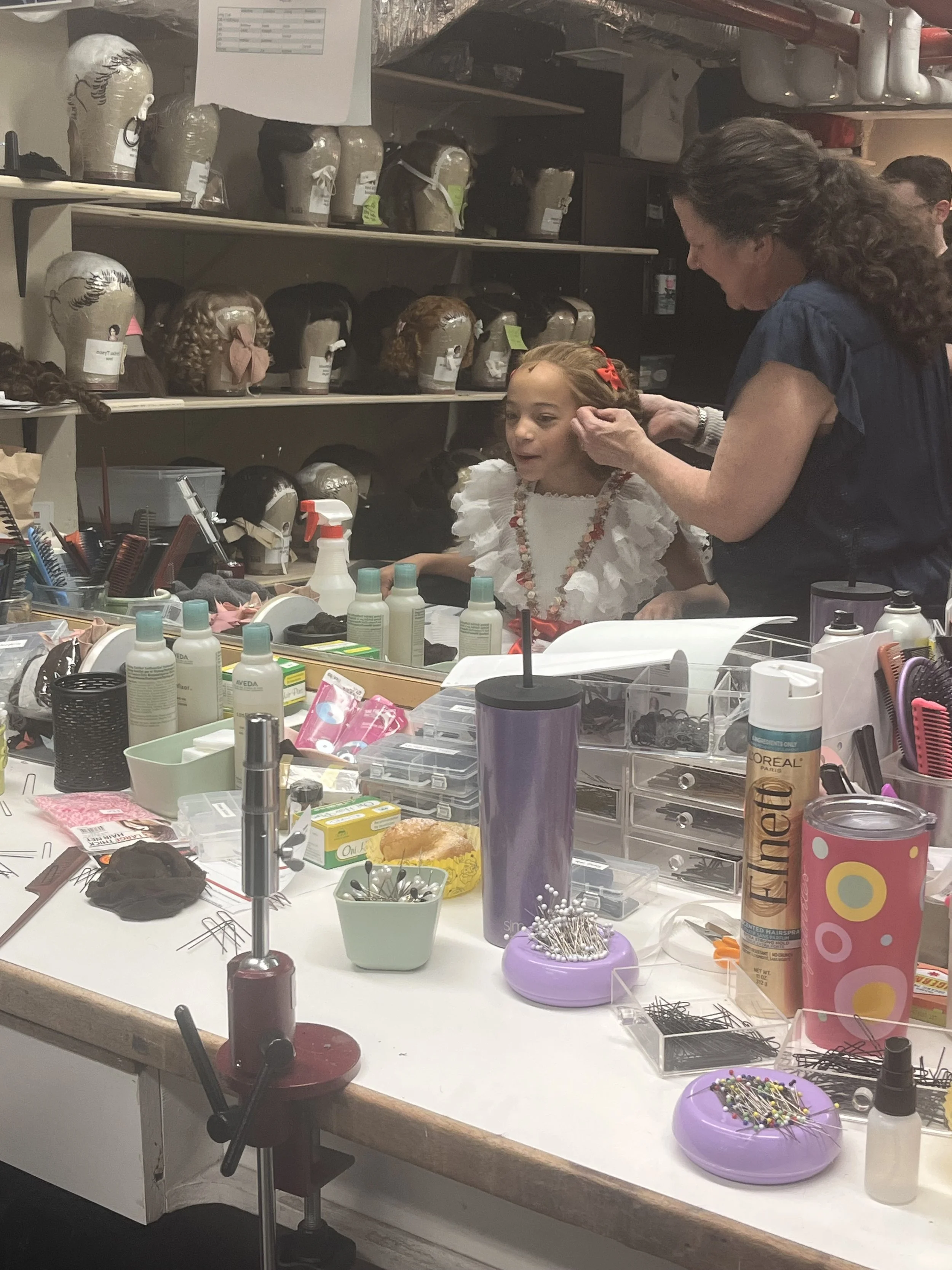 Backstage: Marley Gomes as Baby June in "Gypsy" on Broadway, 2024