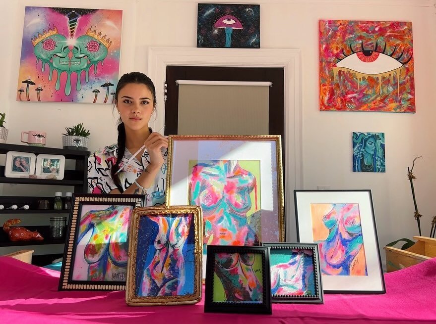 Thank you God for another year of life! 🧁🌸🦂 In honor of my birthday today, I have a lovely drop for you guys, titled &ldquo;Thirt55n&rdquo; (IYKYK) ❤️&zwj;🔥

These are a collection of framed hand painted acrylic paintings, cut from cotton canvas,