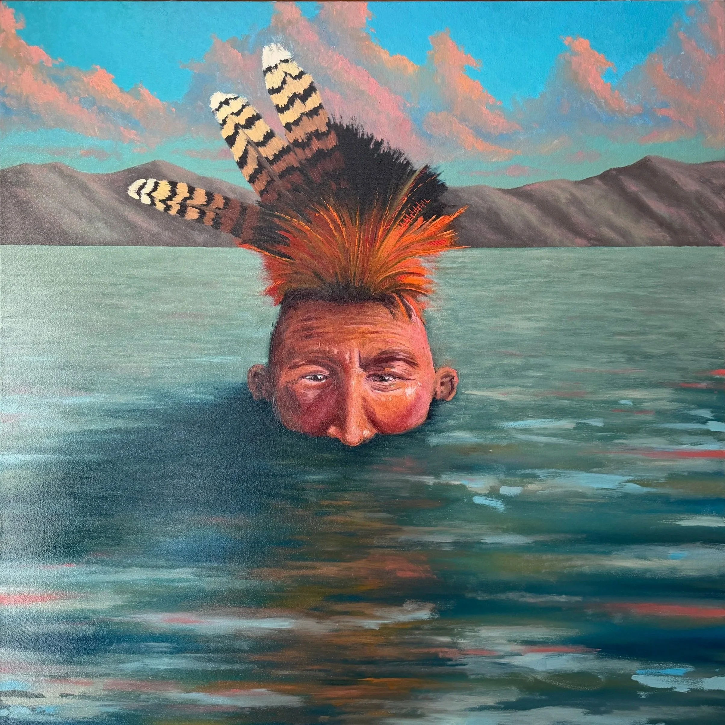 "Native Waters" 40"x40" Oil on canvas