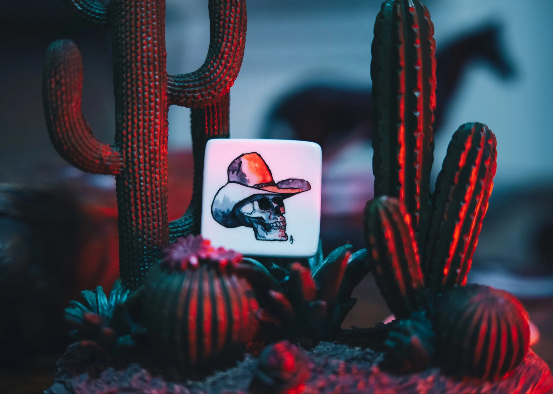 "Outlaw Sunset" Porcelain Magnet