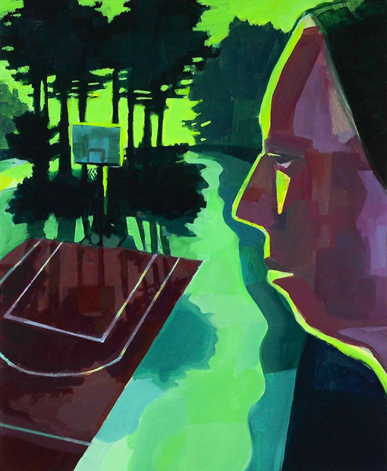 "Lakeside Meet"
2021
acrylic on panel
8 x 10 x 2"