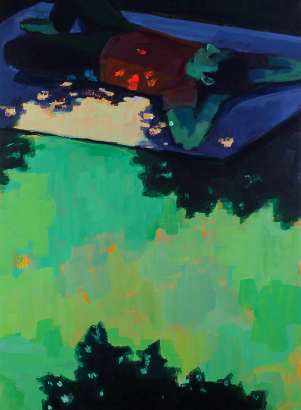 "Underneath an Oak Tree"
2021
acrylic on panel
9 x 12"