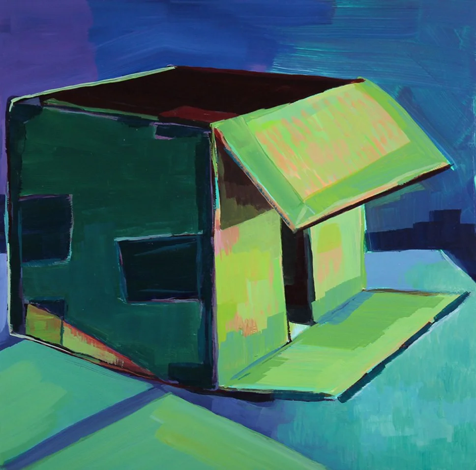 "Box 3" 
2021
acrylic on panel 
10 x 10 x 2"