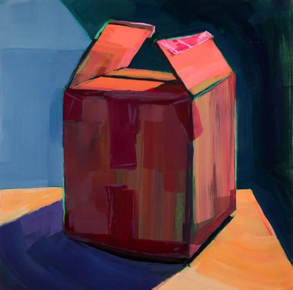 "Box 2"
2021
acrylic on panel 
10 x 10 x 2"