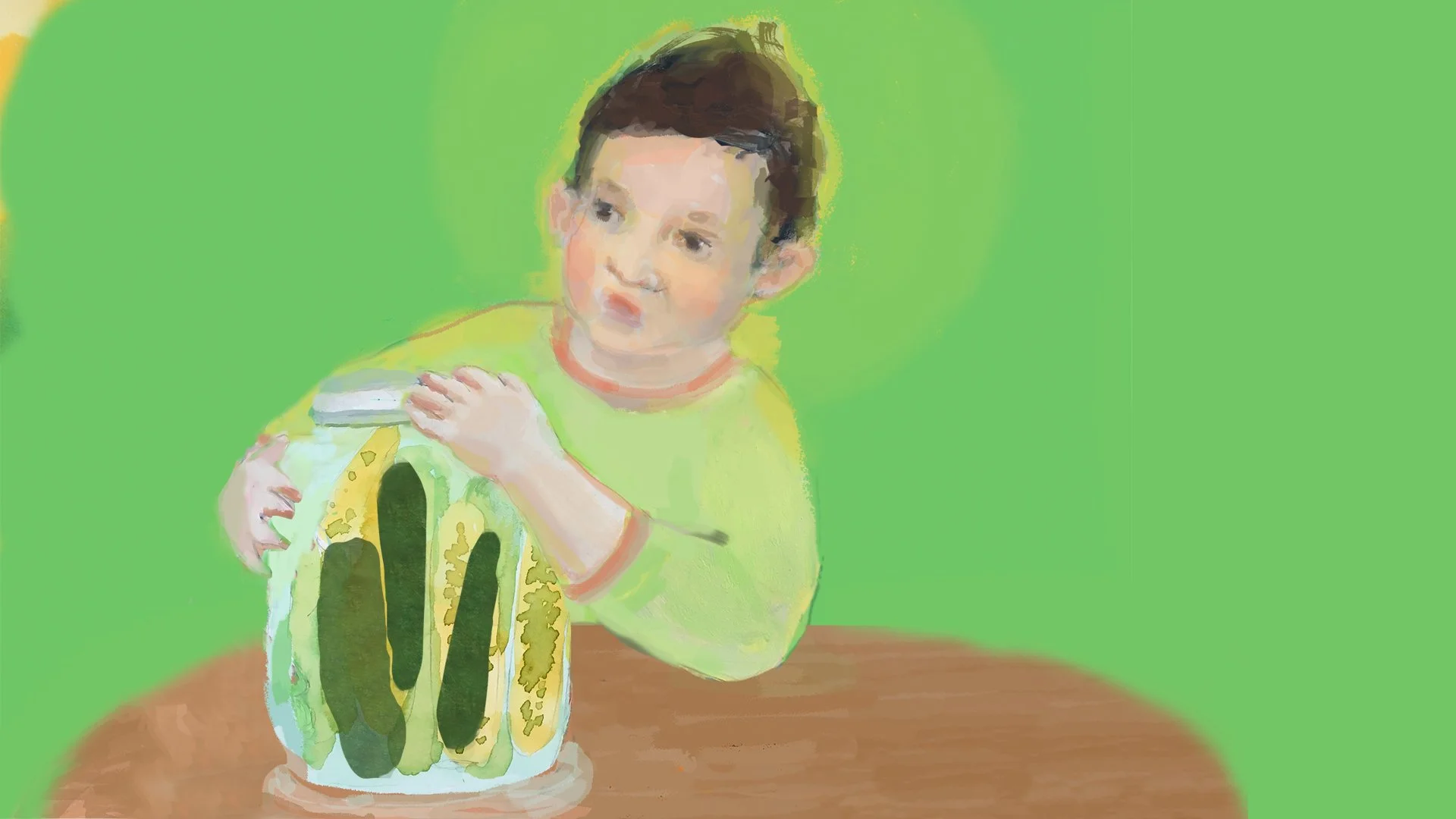 FR18 SH270 YG takes pickle out of jar.jpg