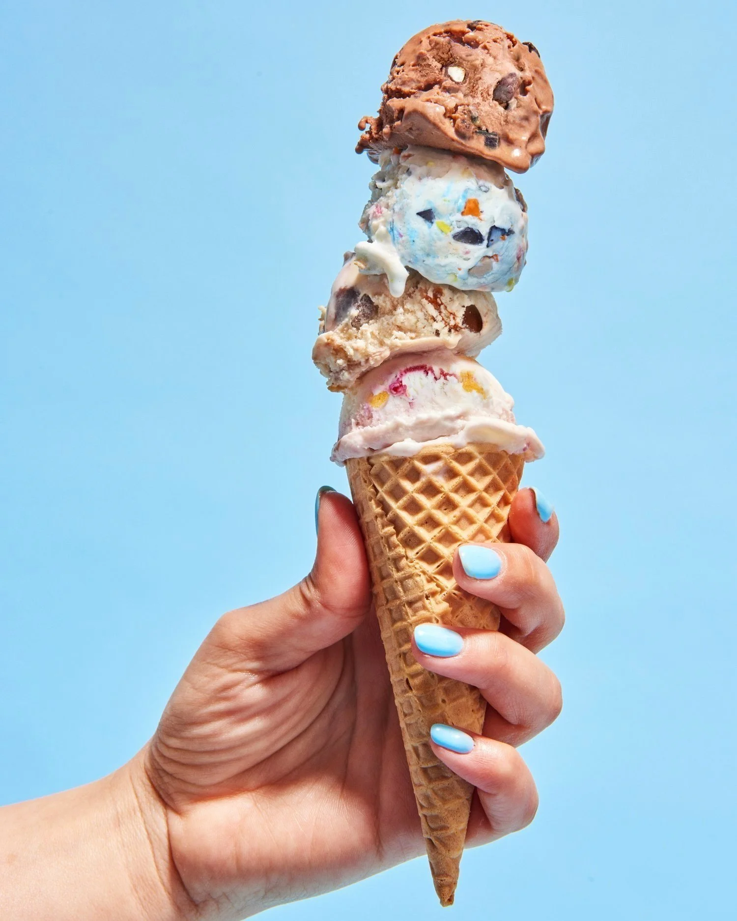 Marketing content and food styling for ice cream brand