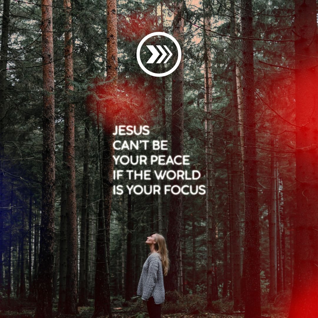 The success of your faith depends upon where your focus is. Where is yours, the world we live in, or on Jesus? Pray so that your focus is on Him.