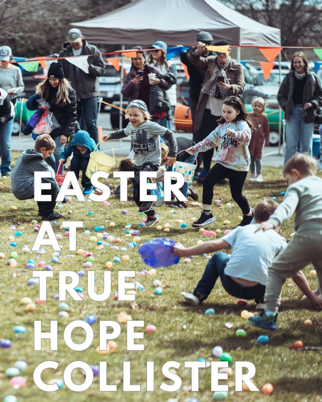 Easter is coming and there&rsquo;s something for everyone! 

🥳🎈Eggstravaganza | March 29 &bull; 12&ndash;2pm
Free egg dash, bounce houses, cakewalk, food &amp; fun

✝️ Good Friday Service | April 3 &bull; 6:30pm

🌅 Easter Sunday Services | 9am &am