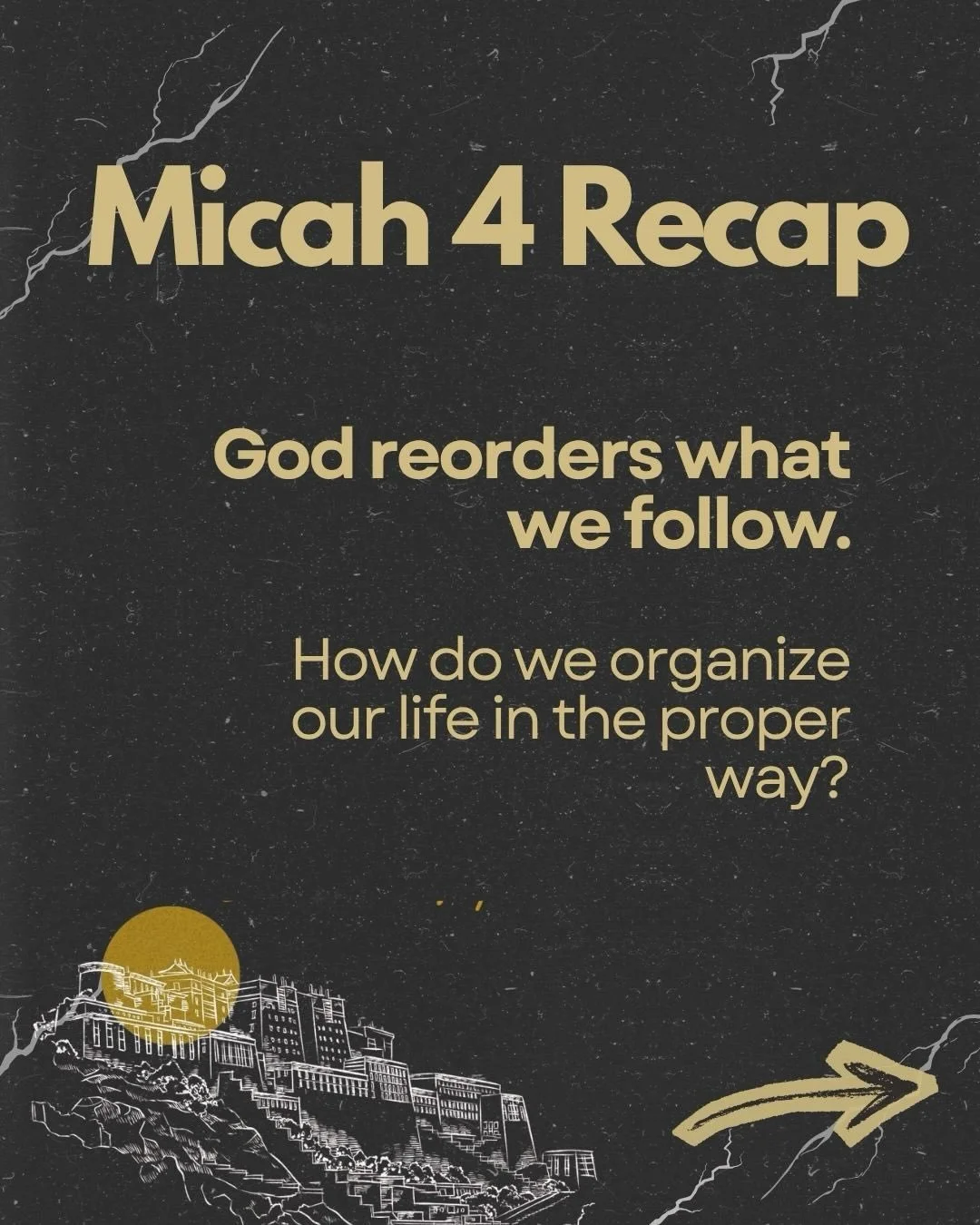 God reorders what we follow. He&rsquo;s asking us to be led by Him and let Him be the center of our lives.
