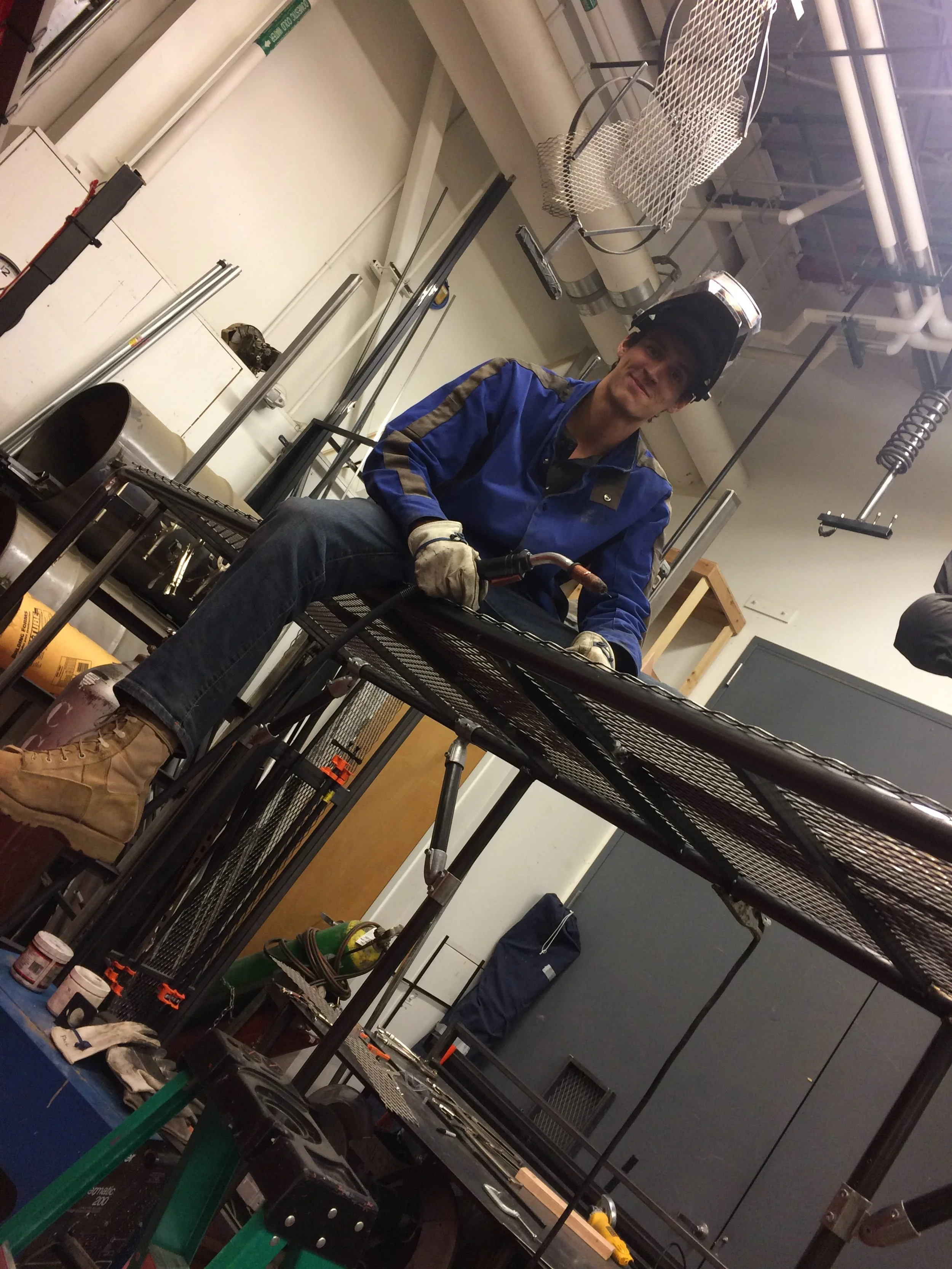 Welding Scaffolding, Colorado College