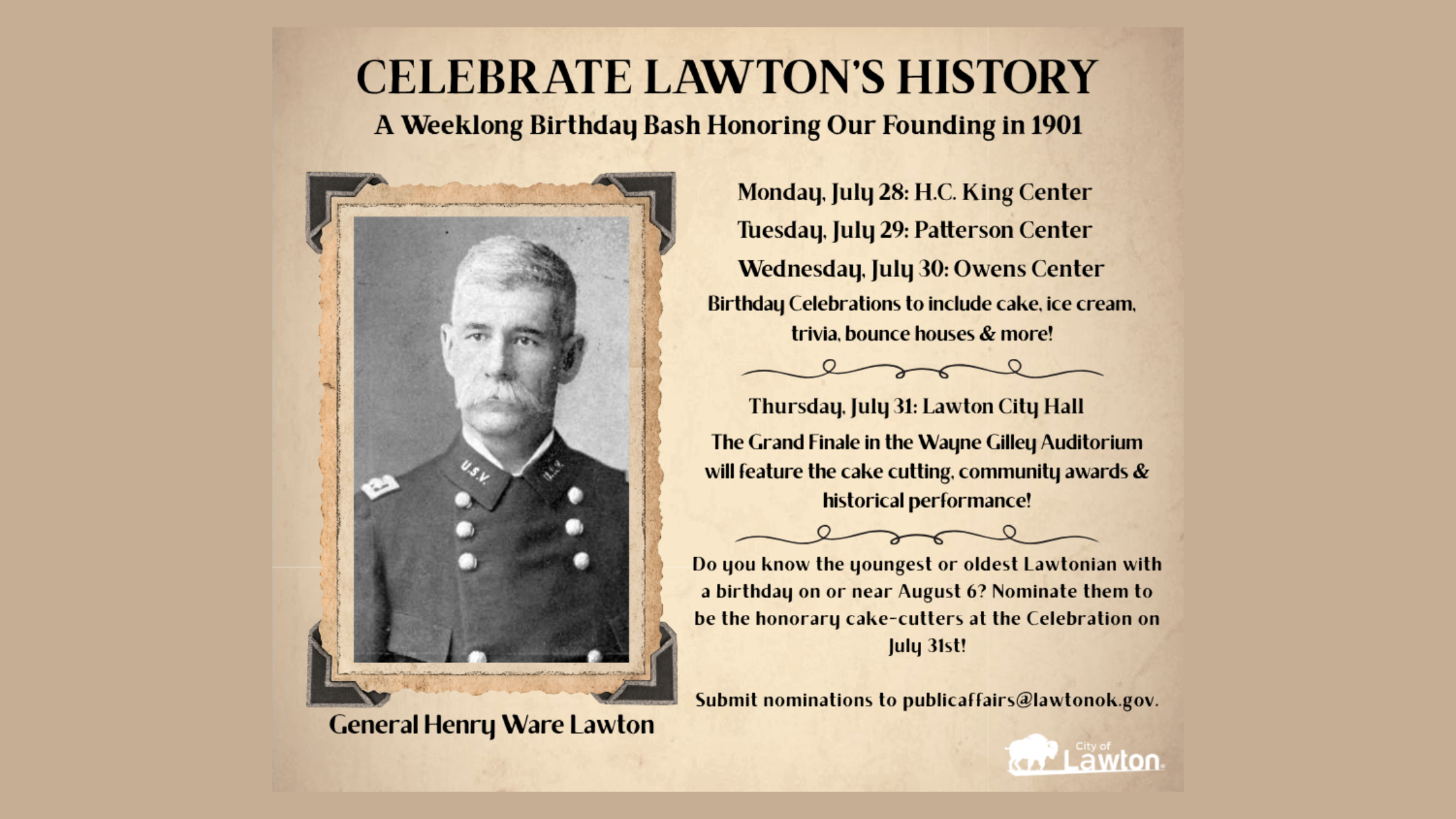 City of Lawton Birthday Celebration