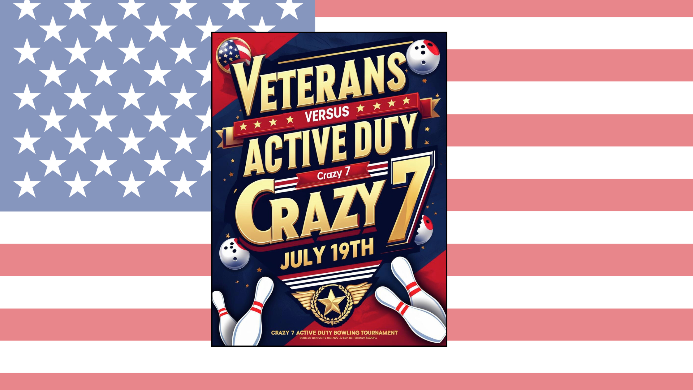 Veterans vs. Active Duty Crazy 7 Bowling Tournament