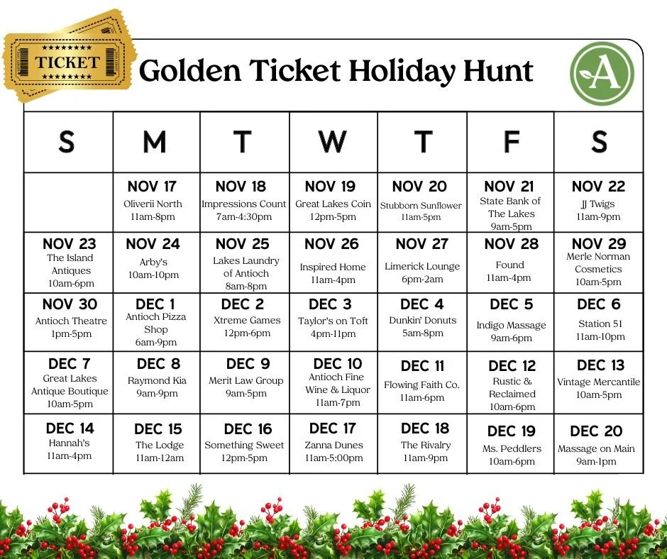 The Golden Ticket Holiday Hunt is underway!