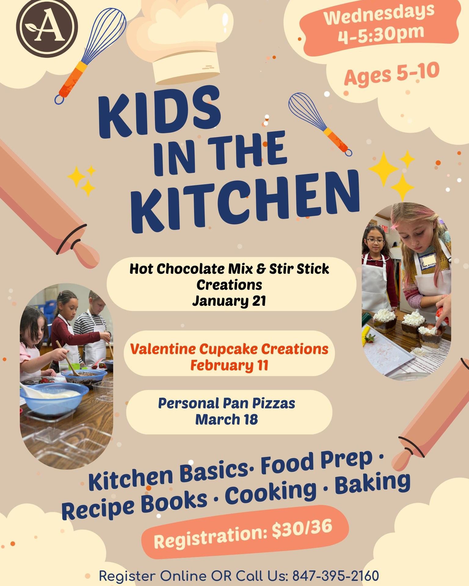 Kids in the Kitchen Personal Pizzas