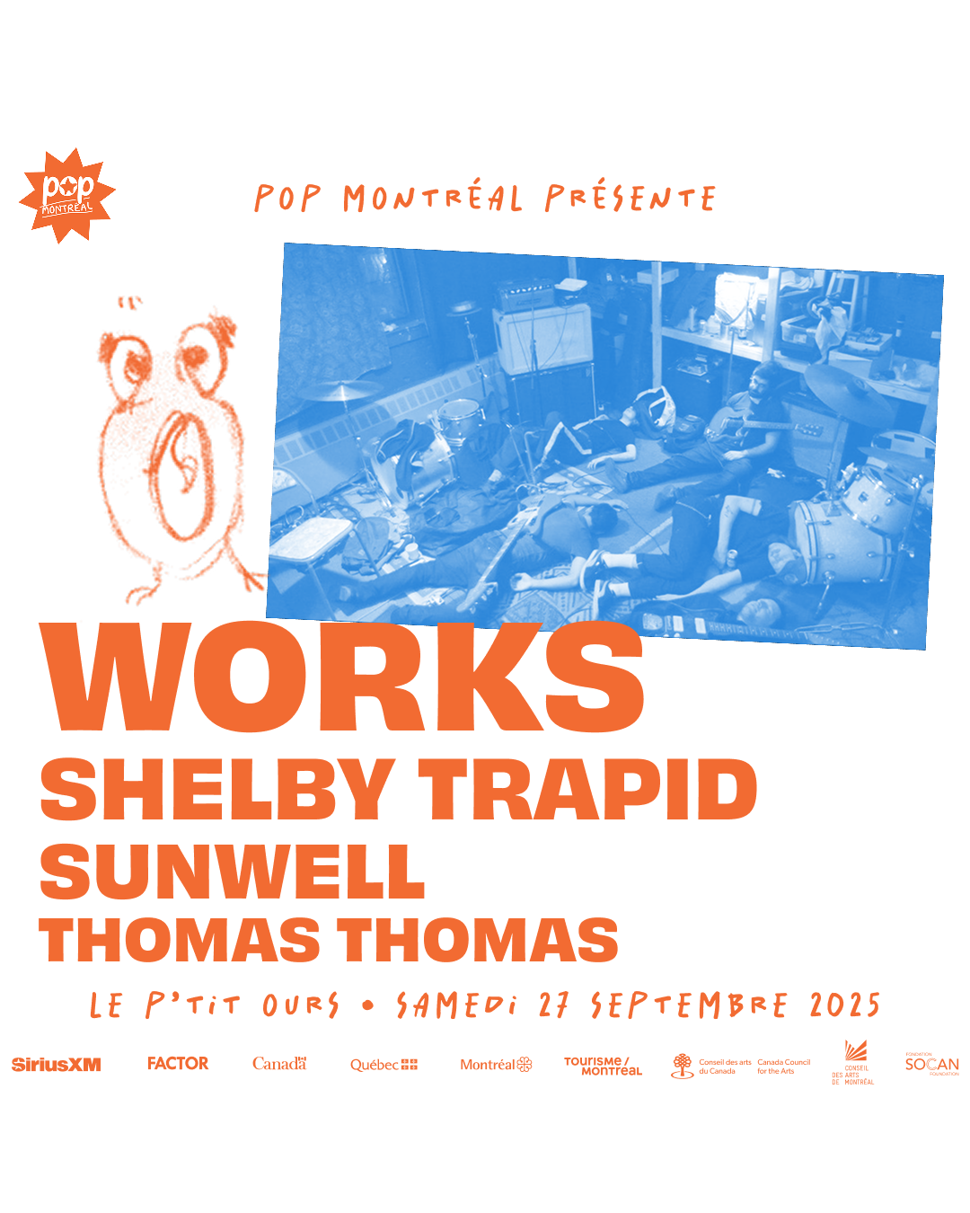 POP Montreal presents: WORKS + Shelby Trapid + Sunwell + Thomas Thomas